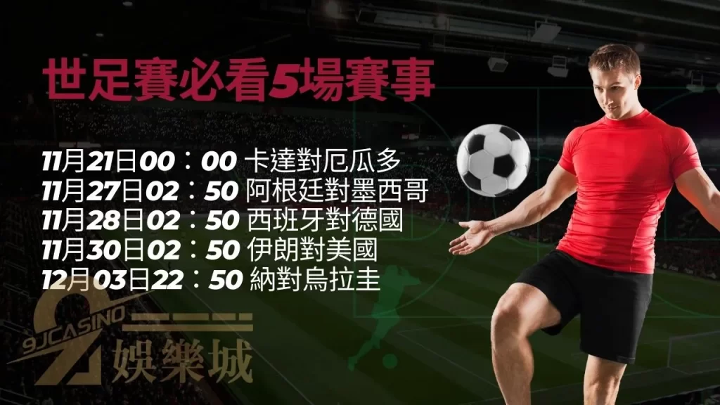 世足賽必看5場賽事