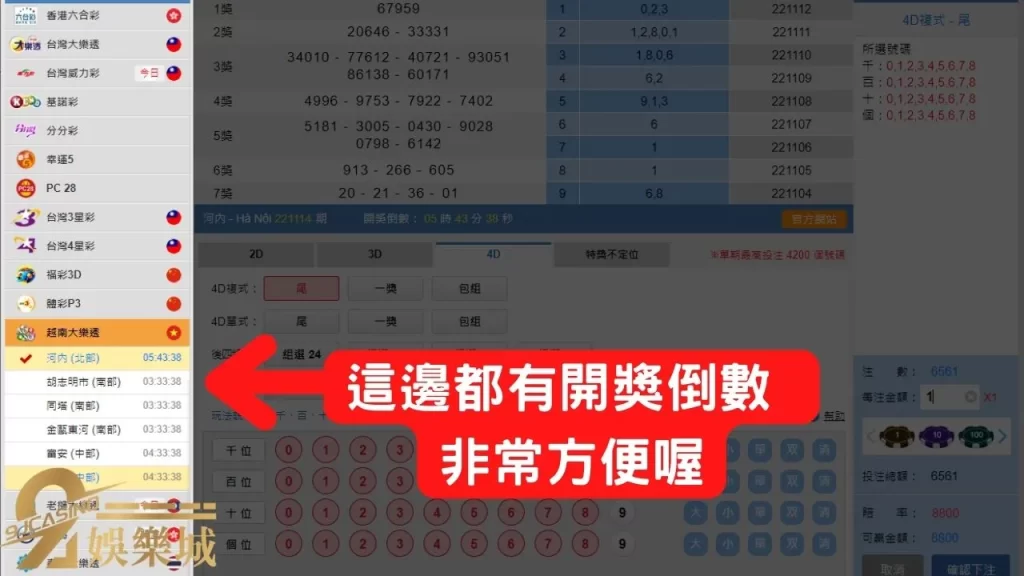 越南樂透開獎時間
