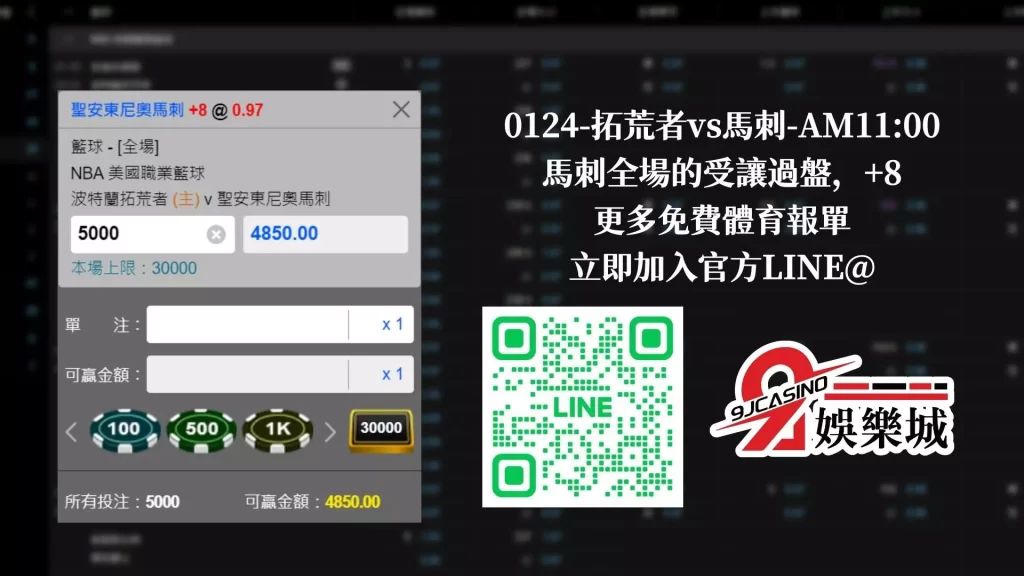 NBA賽前分析-0124-拓荒者vs馬刺-AM1100－3a娛樂城