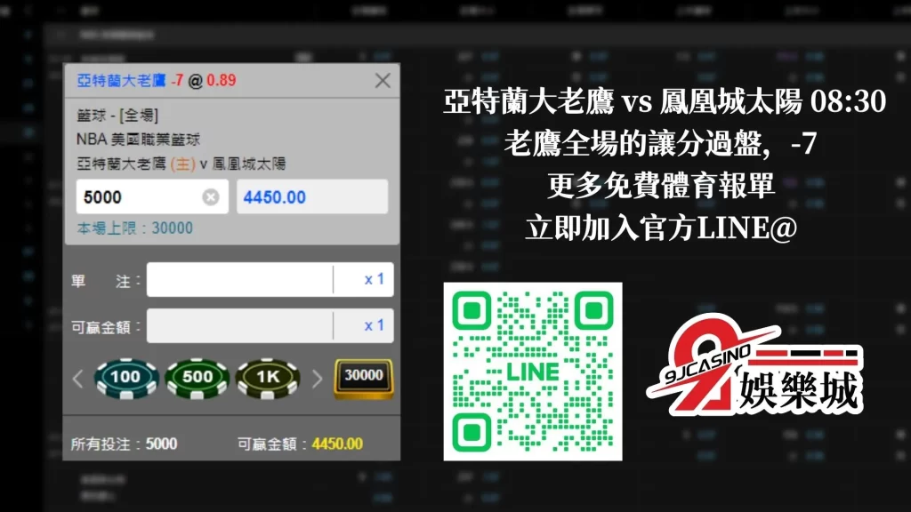nba運彩分析-0210-亞特蘭大老鷹-vs-鳳凰城太陽-3a娛樂城