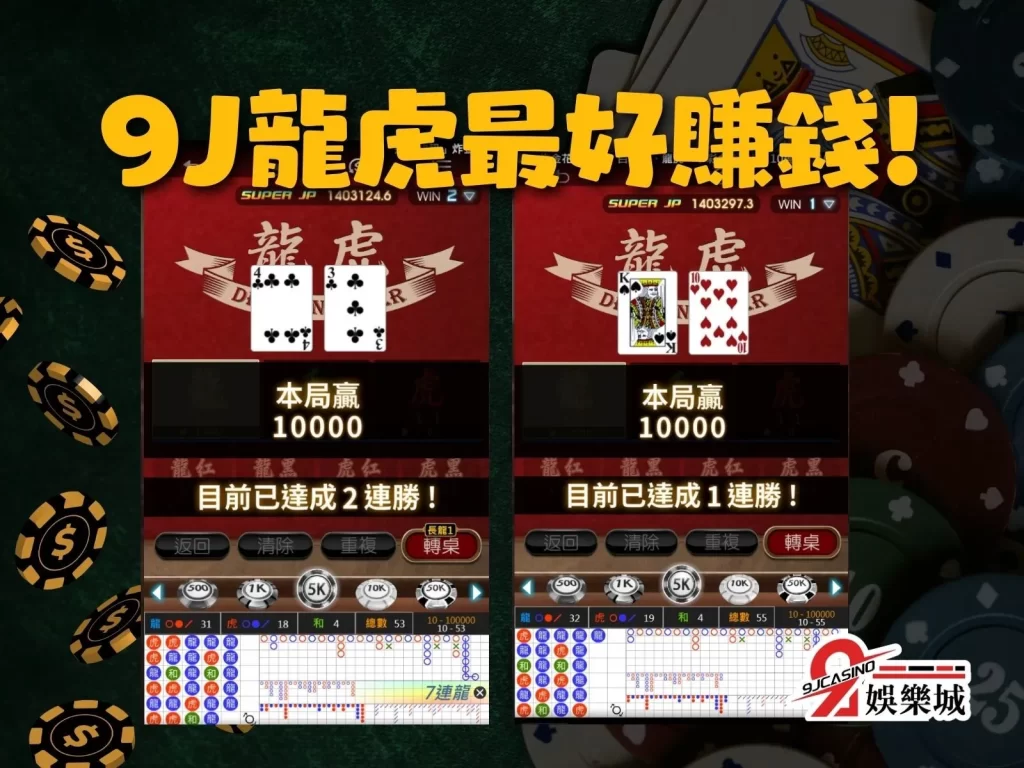 龍虎贏錢技巧 龍虎預測 龍虎勝率