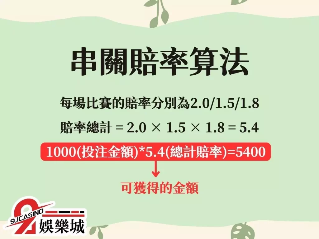 運彩串關組合 過關計算機 運彩過關算法