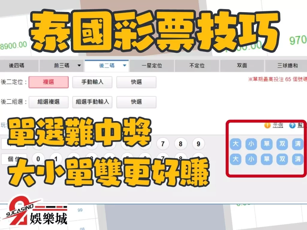 泰國彩玩法 泰國彩技巧 3a娛樂城彩票