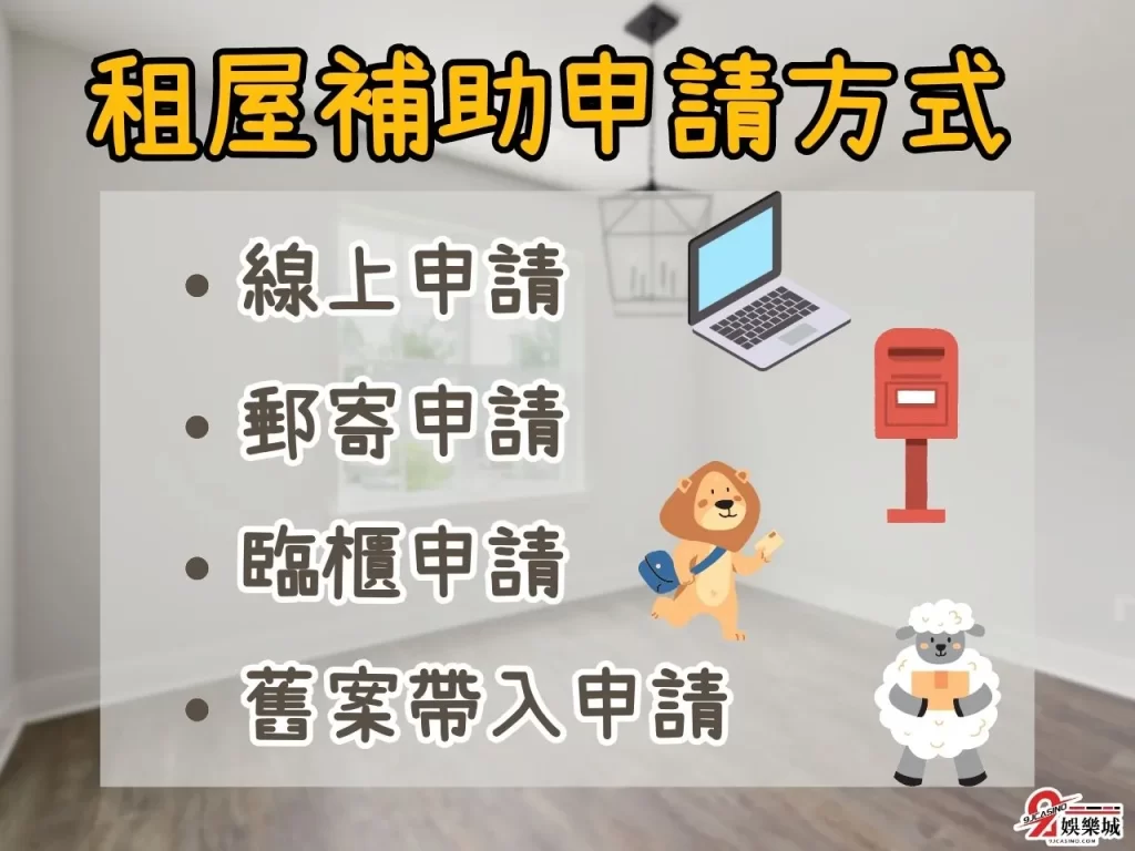 租房補貼 租屋補助金 租屋族補貼 租屋補助申請

