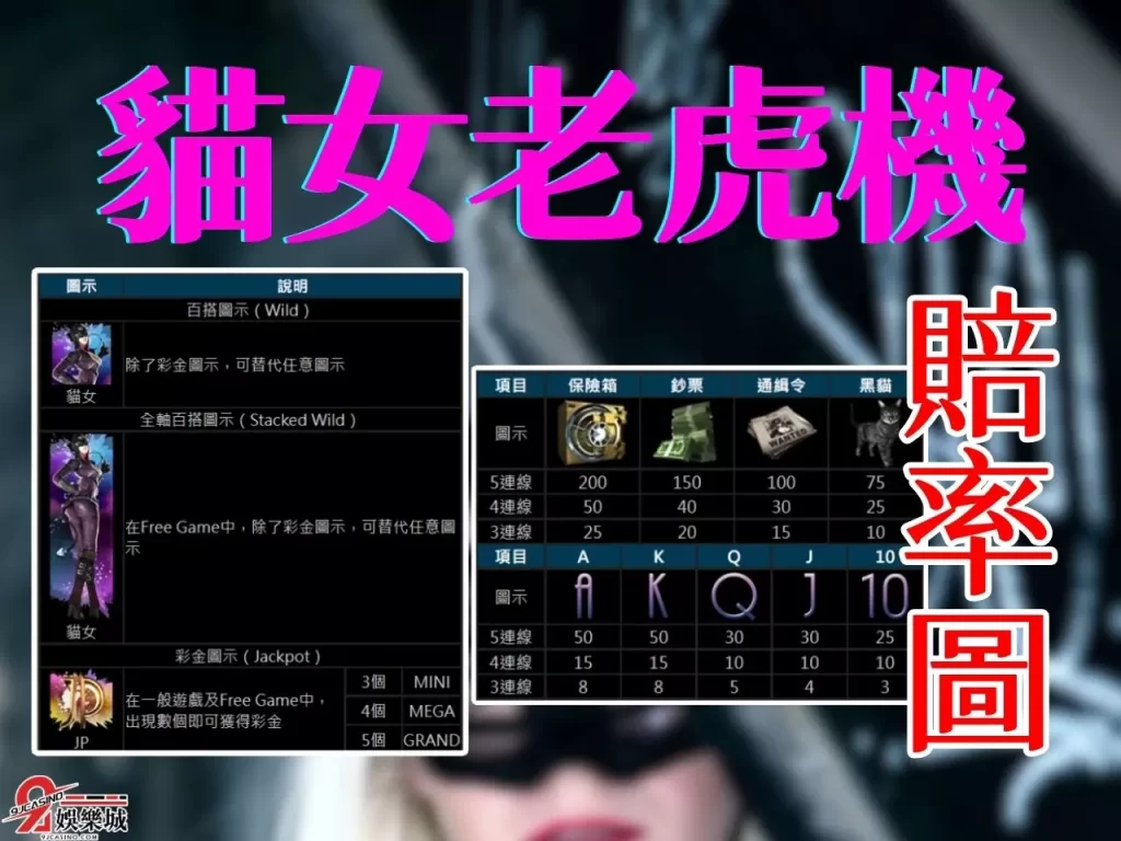 貓女老虎機 貓女老虎機賠率 貓女老虎機破解
